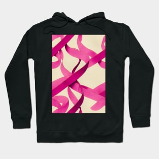 In October We Wear Pink - Pink Awerness Ribbons, best pattern for Pinktober! #7 Hoodie